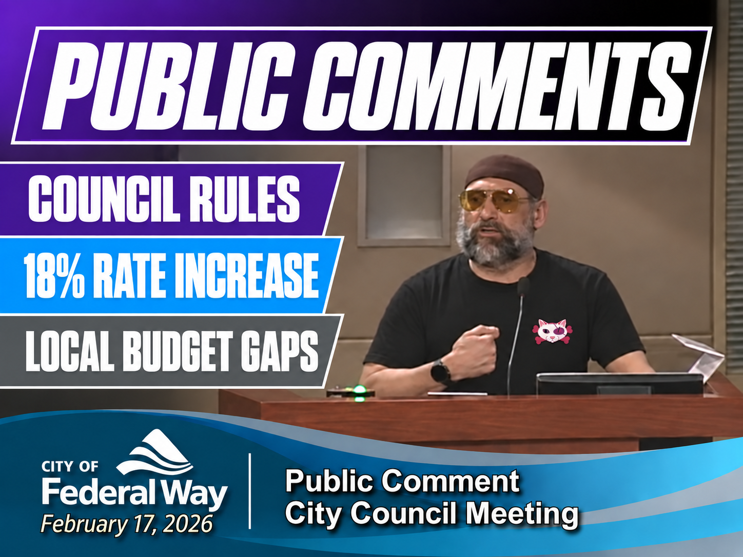 Council Rules, 18% Rate Increase, & Local Budget Gaps