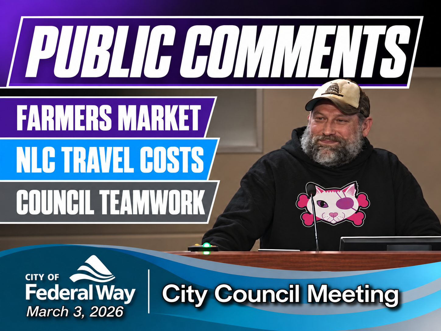 Farmers Market, NLC Travel Costs, & Council Teamwork