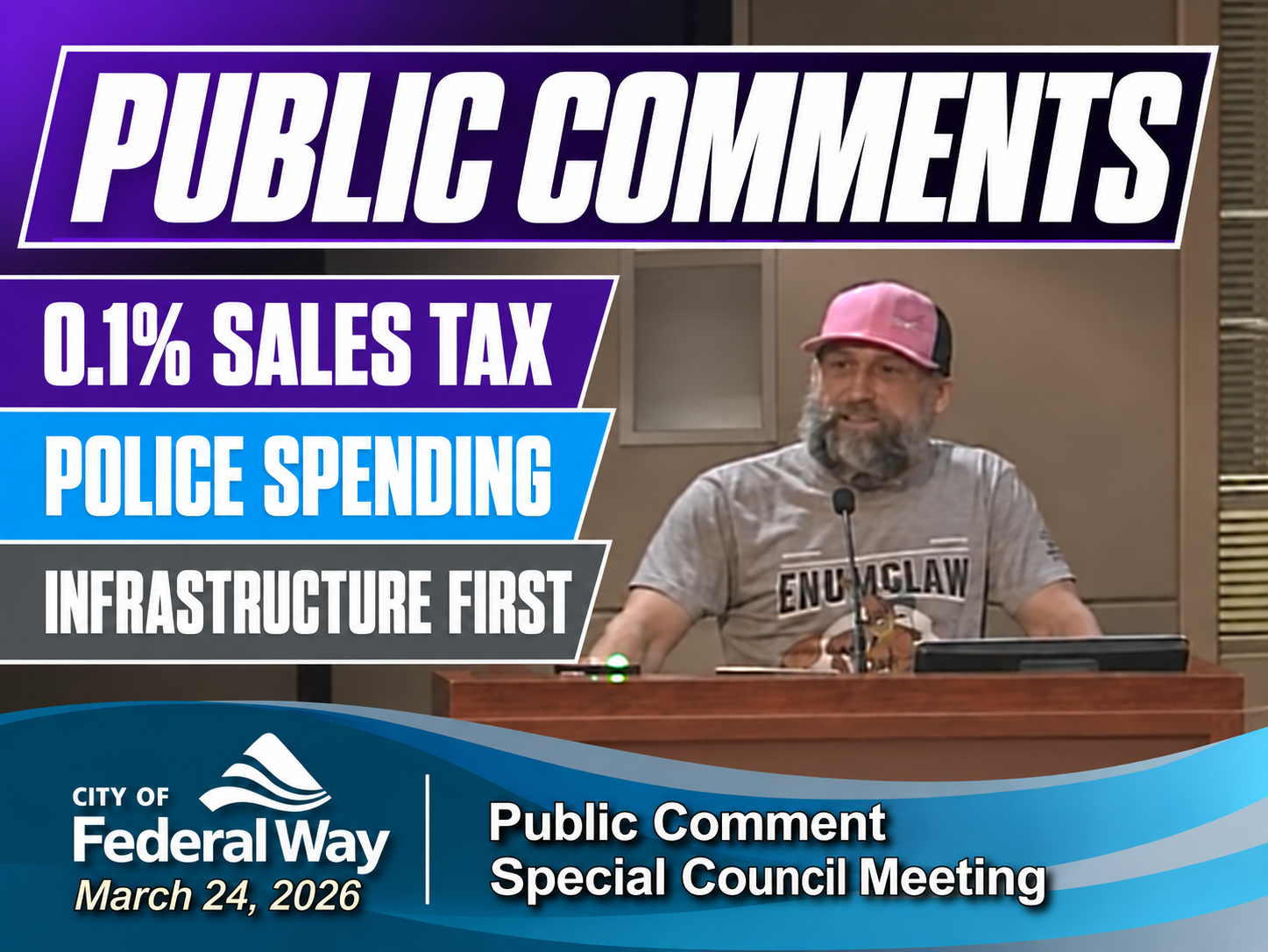 0.1% Sales Tax, Police Spending, & Infrastructure