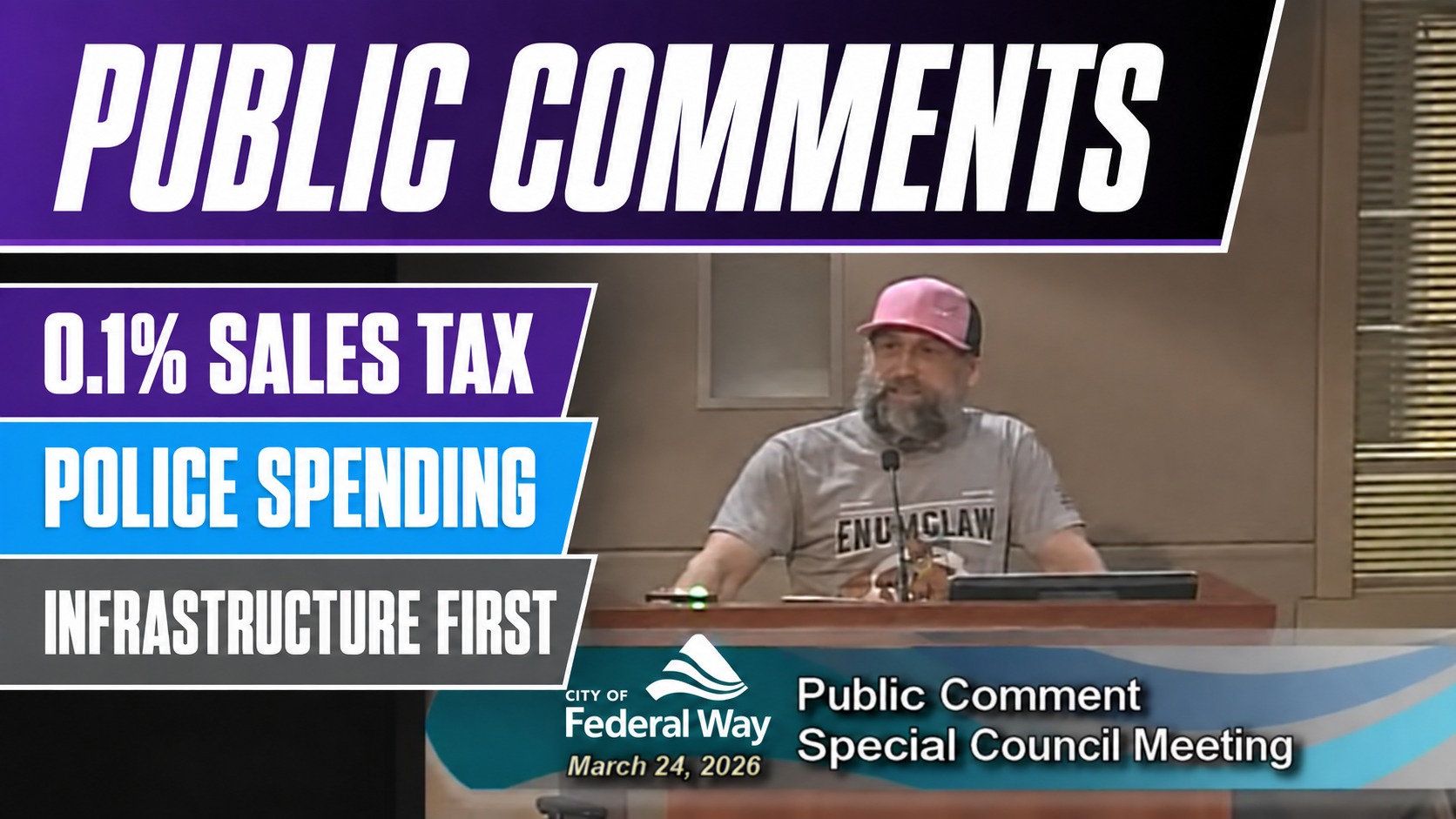 0.1% Sales Tax, Police Spending, & Infrastructure
